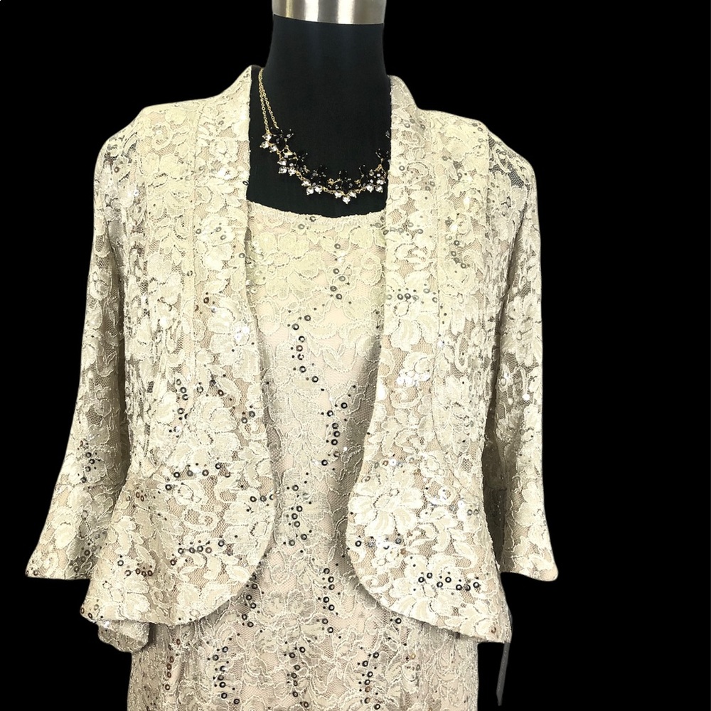 ❌SOLD❌ 2PCS R&M RICHARDS LACE & JACKET DRESS